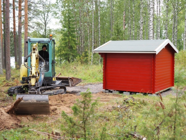 kaapelin kaivaminen